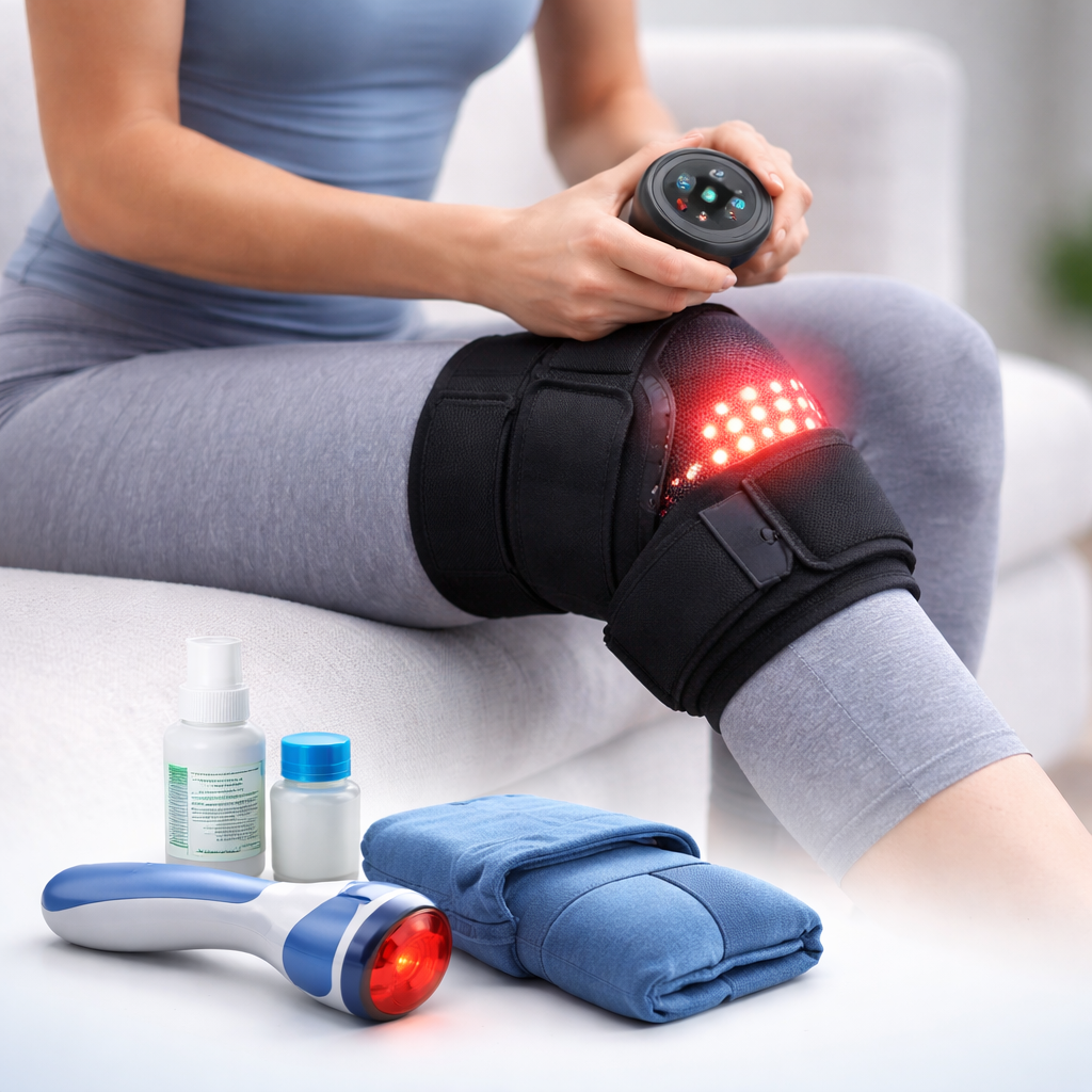 Daily pain relief knee support with heat therapy for muscle and joint comfort