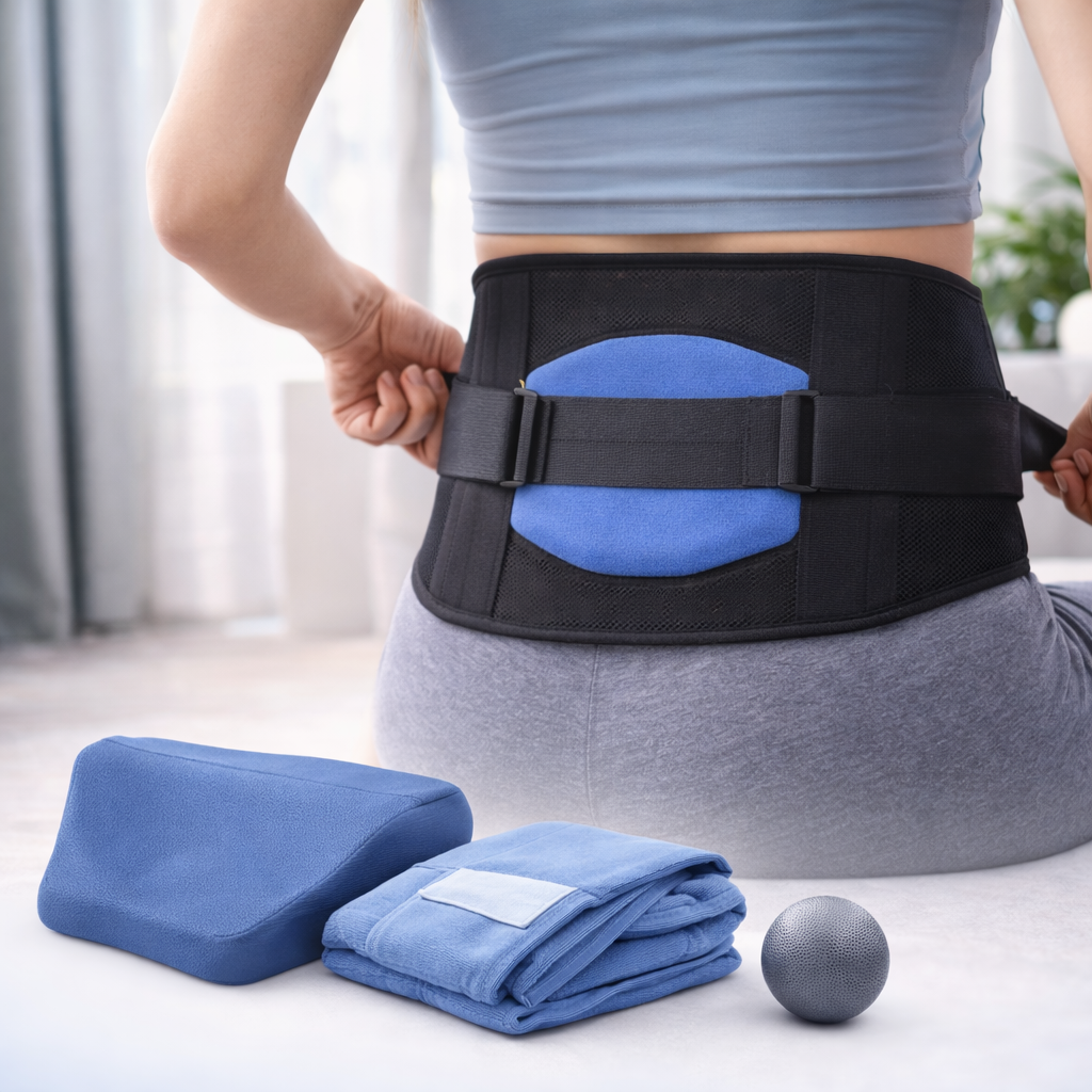 Lumbar support products for lower back pain relief and posture support