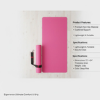 Yoga Mat For Women & Men – Anti Slip, EVA Material, Exercise Mat For Home Gym | Yoga Mat For Gym Workout and Yoga Exercise (4MM, Black, Pink, Blue)