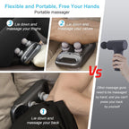 4-in-1 Handheld Massager for Pain Relief – 4 Interchangeable Heads with Remote Control