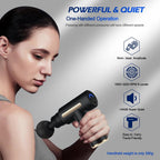 ReliefKart Pulse Gun Massager – 4 Heads, 6 Speed, Rechargeable Percussion Massager