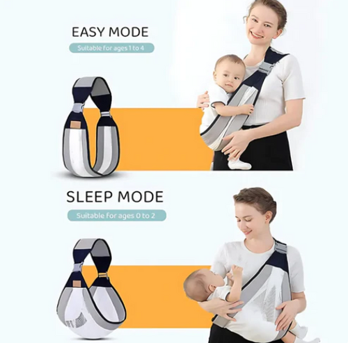 Baby Carrier Newborn to Toddler – Adjustable Sling Wrap, Lightweight Breathable Mesh