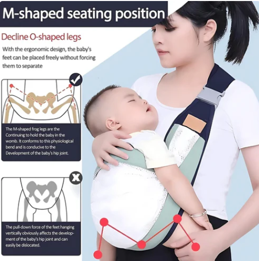 Baby Carrier Newborn to Toddler – Adjustable Sling Wrap, Lightweight Breathable Mesh