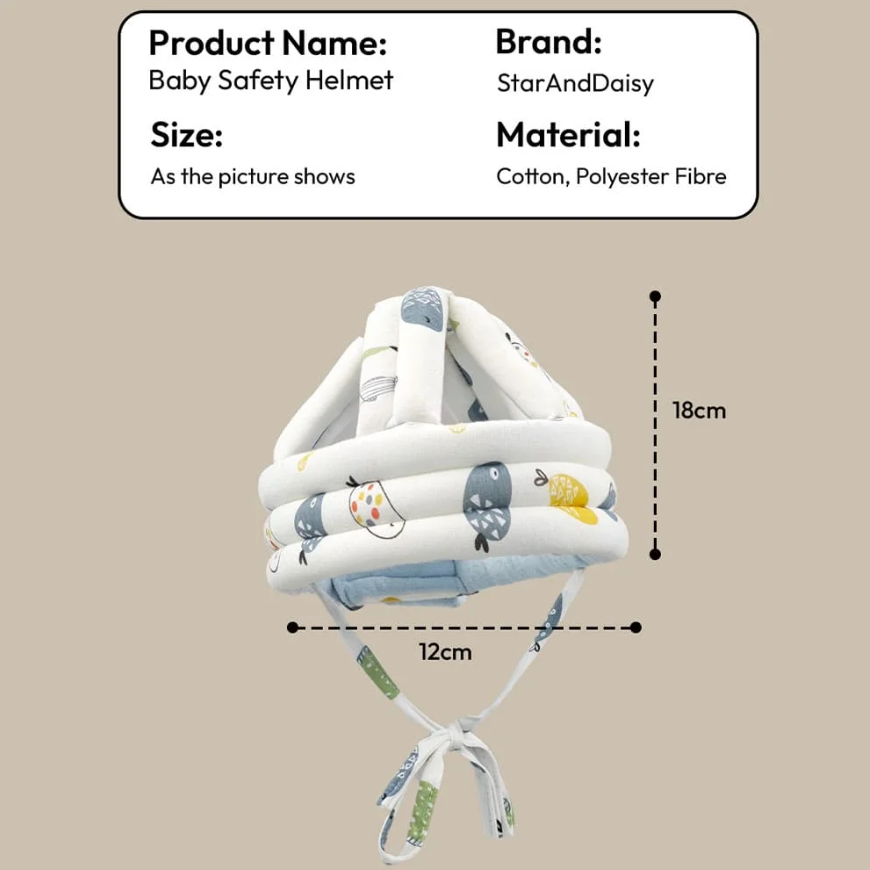 ReliefKart - Premium Baby Safety Helmet, Soft Cushion Head Protector for Infants, Toddlers, Boys and Girls