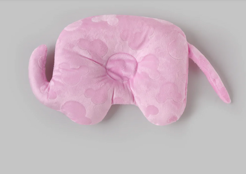 ReliefKart - Elephant Baby Pillow | Ultra Soft Plush Newborn Head Support Cushion for Infants, Grey Baby Bedding Essential