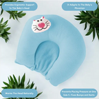 U Shape Soft Fabric New Born Baby Head Shaping Pillow with Mustard Seeds / Baby Rai Pillow for 0-12 Months – Pink (ReliefKart)