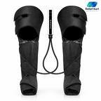 Air Compression Leg Massager with Handheld Controller – 3 Massage Modes and 3 Intensities for Feet, Calf and Thigh | Corded Electric, Black