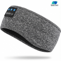 Sleep Bluetooth Headband Wireless Music Sport Headband with Built-in Sleep Music Eye Mask – Sisal Gray