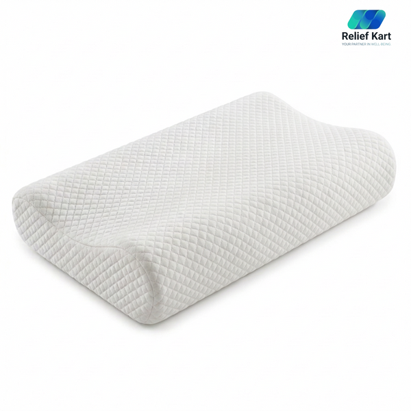 Memory Foam Solid Orthopaedic Pillow White