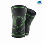 Nylon Pro Knee Cap – Compression & Adjustable Straps for Custom Fit, Injury Prevention, Recovery, Pain Relief.