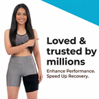 ReliefKart Thigh Wrap – Thigh Support – Compression Sleeve for Quadriceps, Black, Large (ReliefKart)