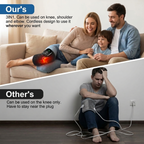 ReliefKart Cordless Knee Massager – Heated Vibration Brace Wrap