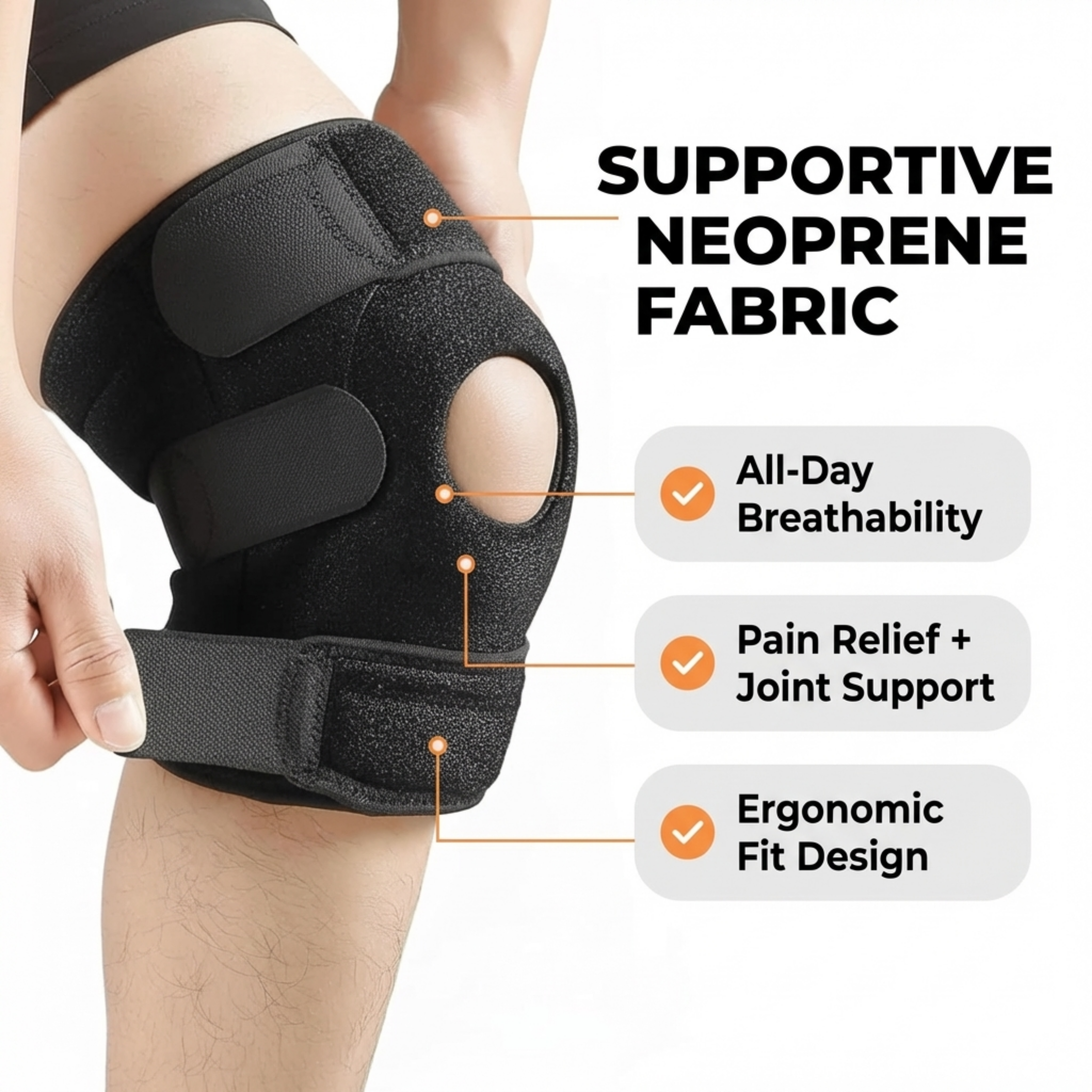 Adjustable Knee Cap Support Brace for Knee
