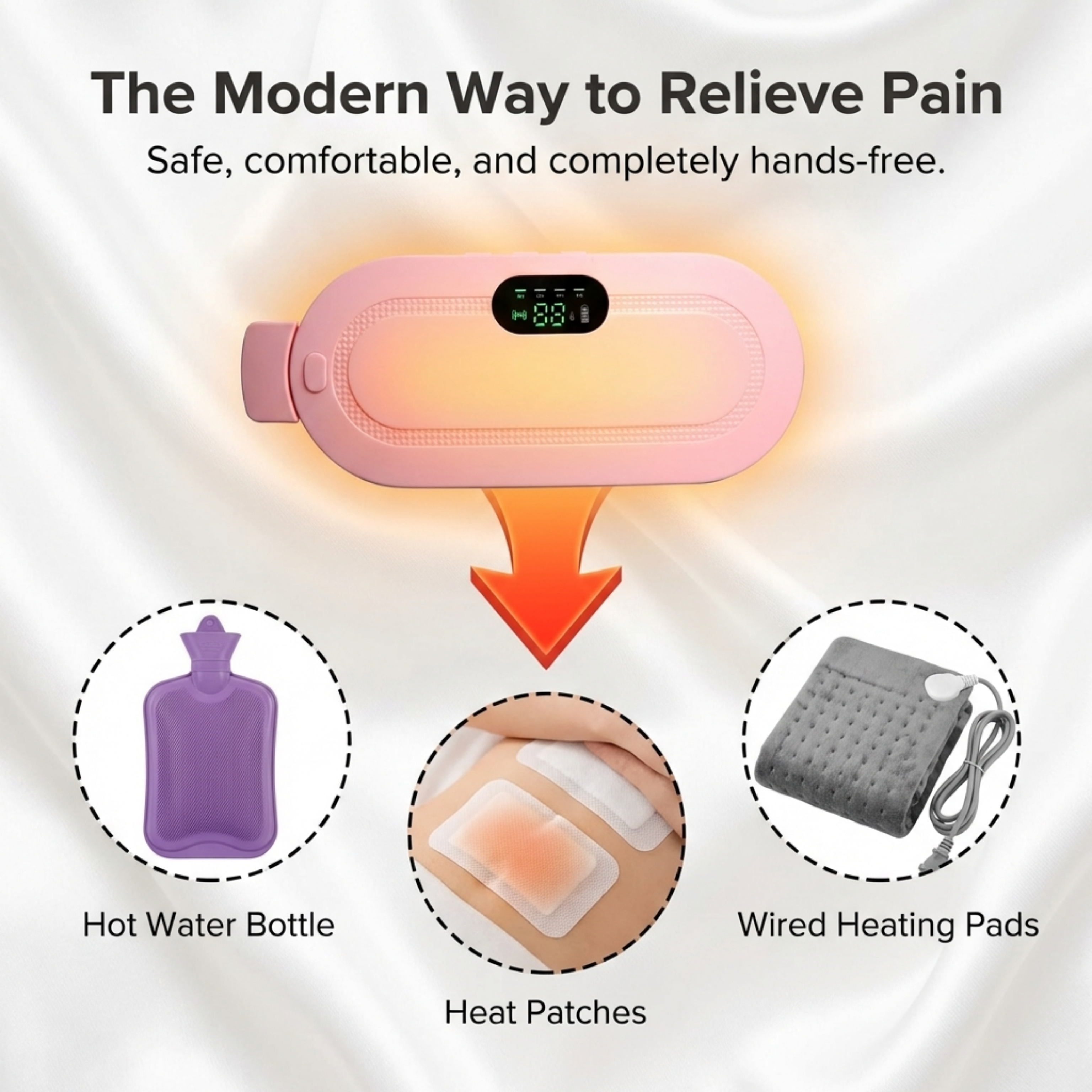 Portable Cordless Heating Pad - Menstrual Heating Pad