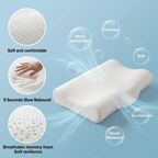 Memory Foam Solid Orthopaedic Pillow White