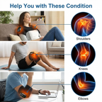 ReliefKart Cordless Knee Massager – Heated Vibration Brace Wrap