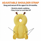 Baby Head Protector Pillow Safety Bee Yellow – Walk & Sleep Protection Pad