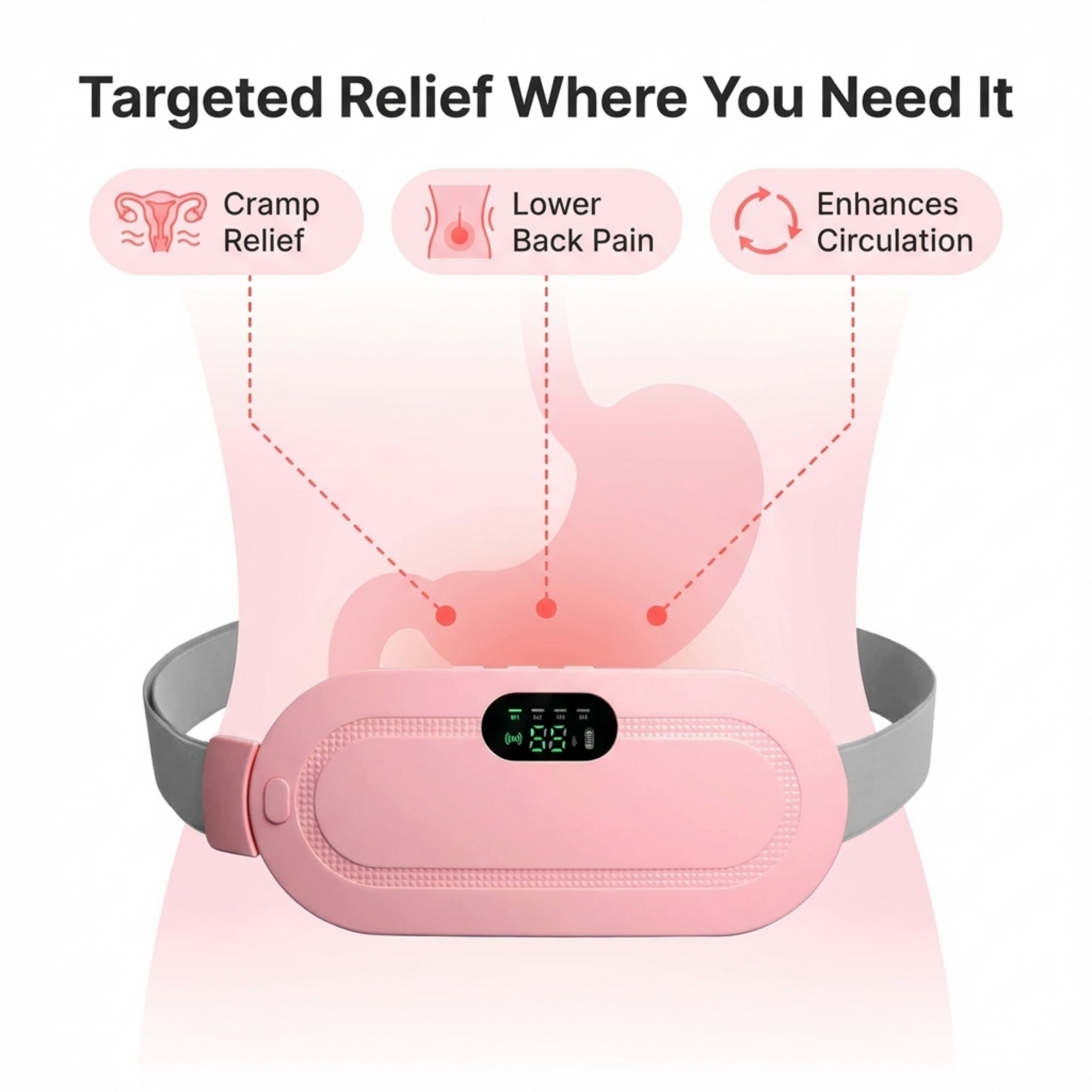 Portable Cordless Heating Pad - Menstrual Heating Pad