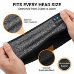 Sleep Bluetooth Headband Wireless Music Sport Headband with Built-in Sleep Music Eye Mask – Sisal Gray