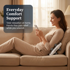 4-in-1 Handheld Massager for Pain Relief – 4 Interchangeable Heads with Remote Control