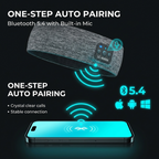 Sleep Bluetooth Headband Wireless Music Sport Headband with Built-in Sleep Music Eye Mask – Sisal Gray