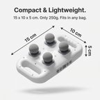 4-in-1 Handheld Massager for Pain Relief – 4 Interchangeable Heads with Remote Control