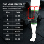 Nylon Pro Knee Cap – Compression & Adjustable Straps for Custom Fit, Injury Prevention, Recovery, Pain Relief.